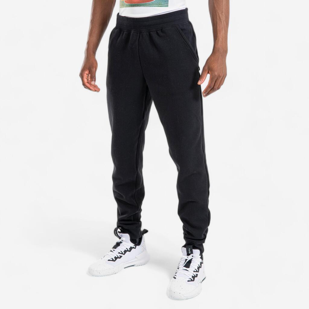 Men's/Women's Basketball Tracksuit Bottoms P100 - Black