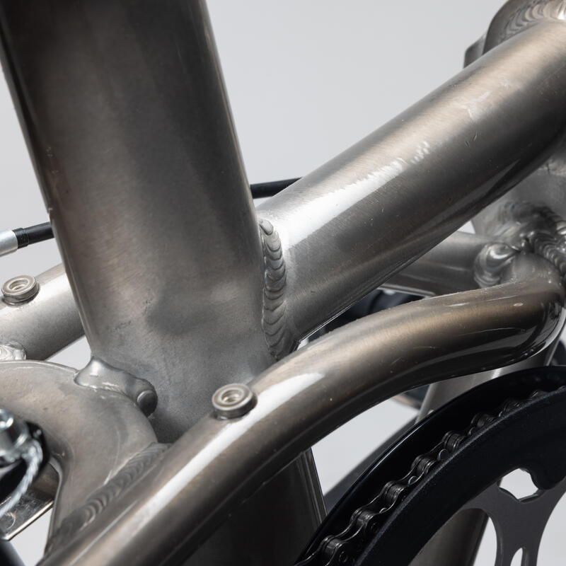 Vouwfiets Fold 560 gelakt onbewerkt aluminium