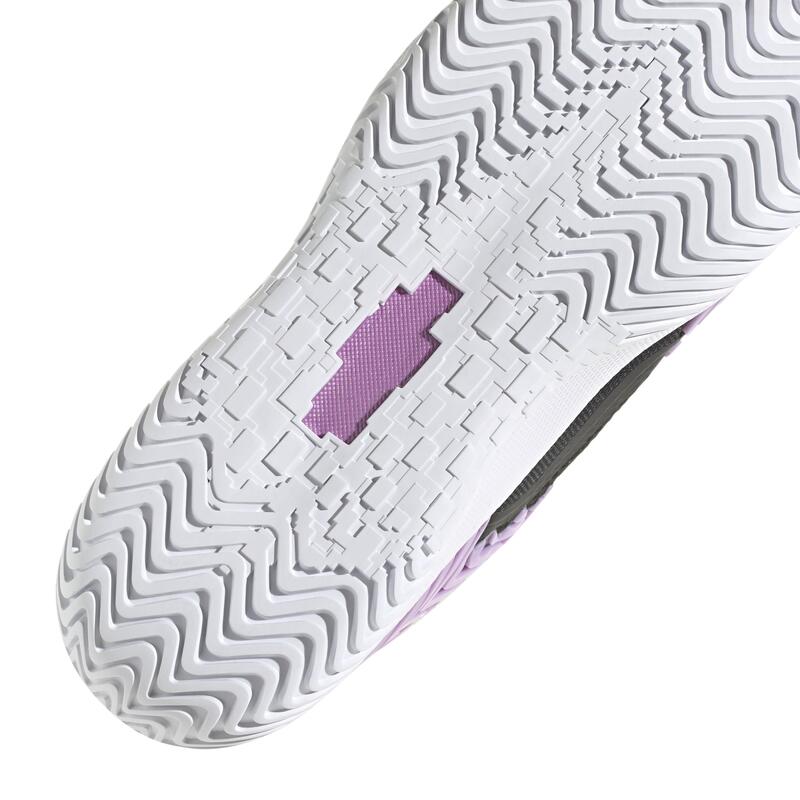 Zapatillas tenis pista múltiple Adidas CourtJam Control negro púrpura | Decathlon