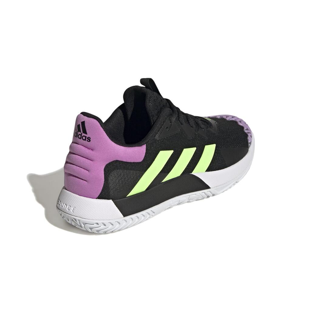 Men's Tennis Multicourt Shoes SoleMatch Control - Black/Purple/Green