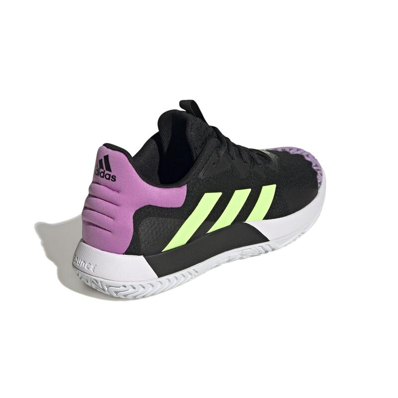 Chaussures de tennis Homme Multicourt - Adidas SoleMatch Control Noir Viole Vert