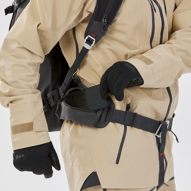 Sac à dos Airbag pour le ski Freeride 30L - noir (cartouche non incluse)