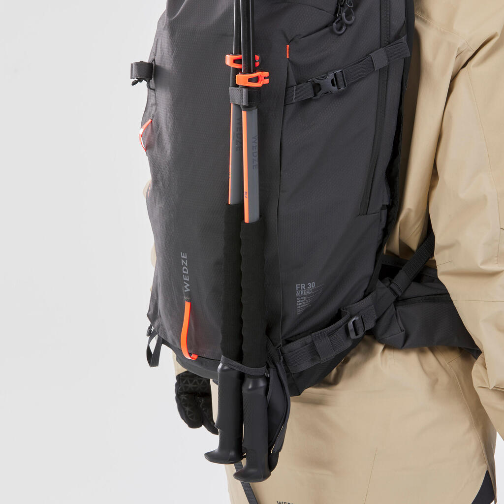 Crni ranac za frirajd skijanje AIRBAG 30 l (bez kertridža)