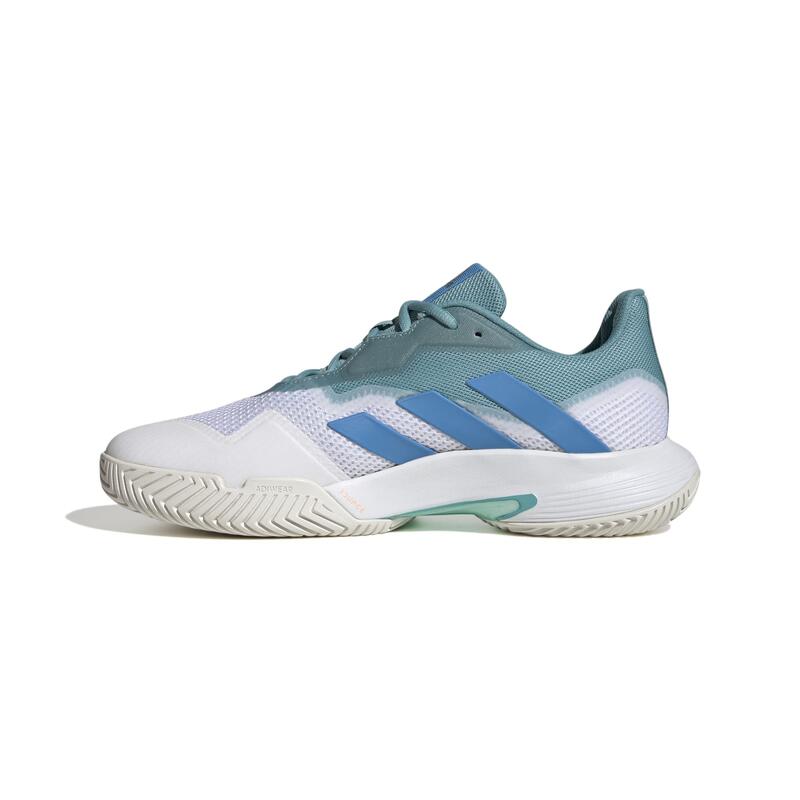 Chaussures de tennis Homme Multicourt - Adidas CourtJam Control Blanc Bleu Vert