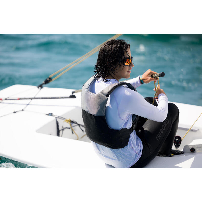 Buoyancy life jacket BA 50 Newtons Sailing club black ECO-DESIGNED