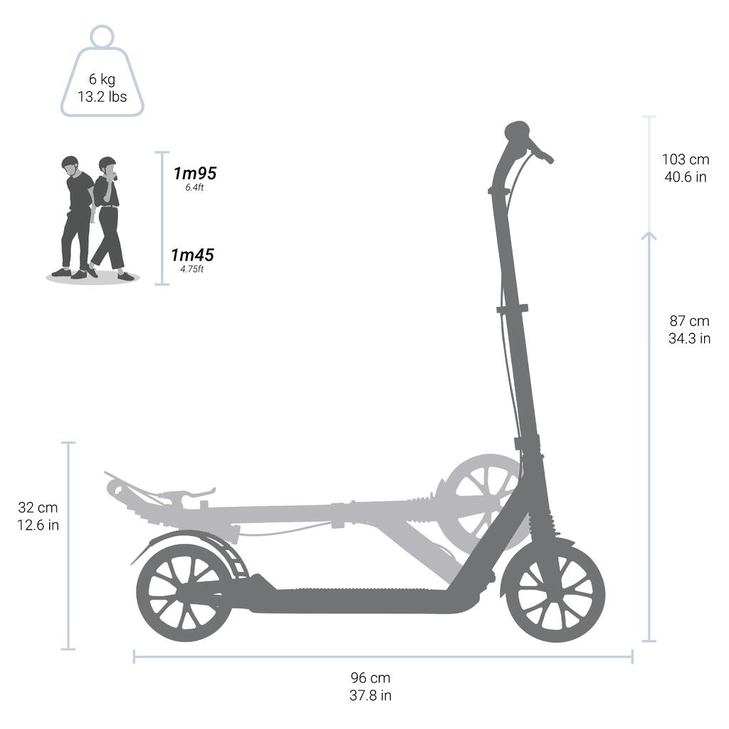 Romobil za odrasle T7XL crni