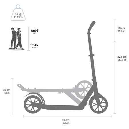 Town 5 XL Adult Scooter - Blue