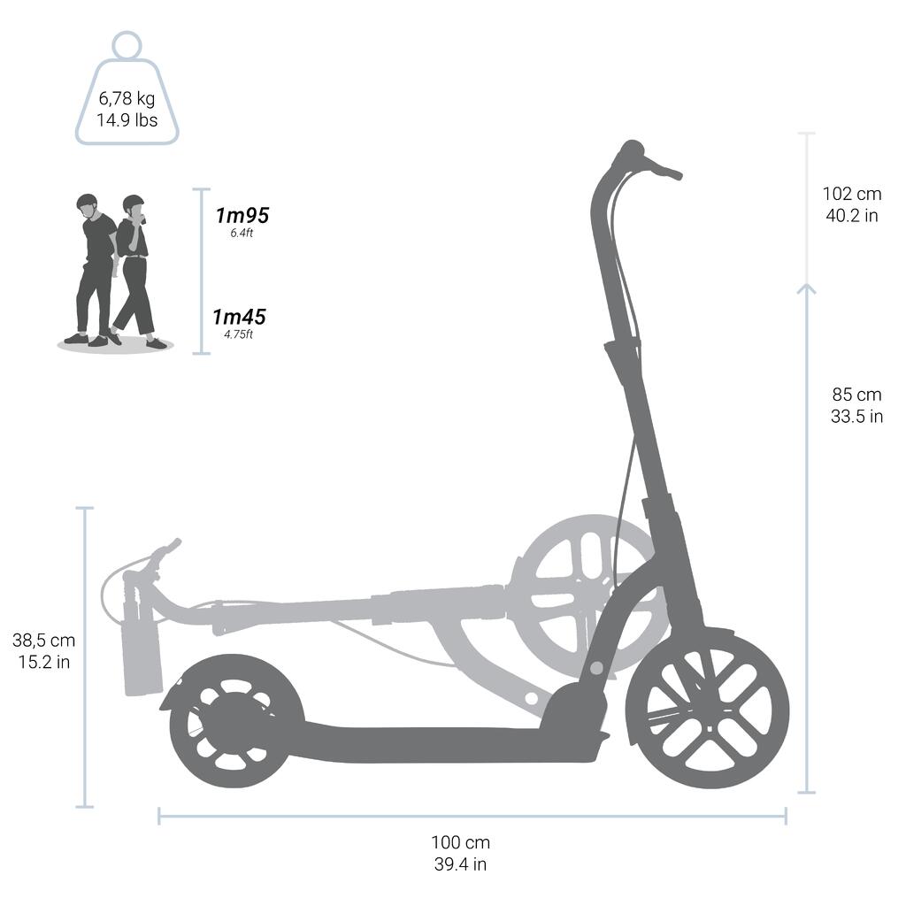 Scooter Damen/Herren - R500 petrol