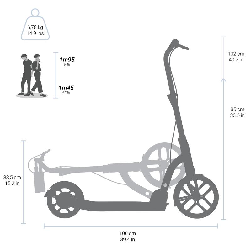 PATINETE ADULTO R500 PETROL