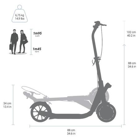 Kaki trotinet za odrasle C900