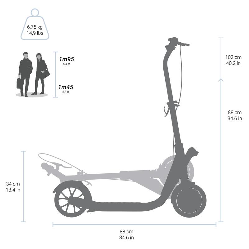 Trotinetă C900 Gri Adulți