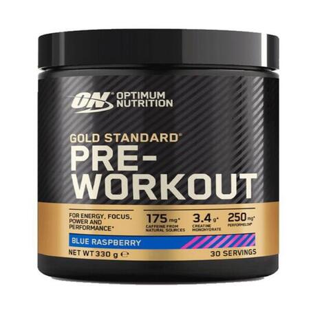 Gold Standard Pre-Workout, 330g, Blue Raspberry