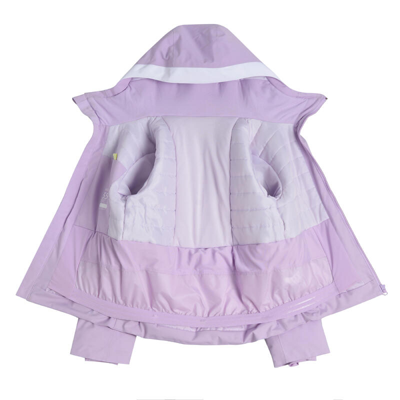 Kids’ Warm and Waterproof Ski Jacket 550 - Purple