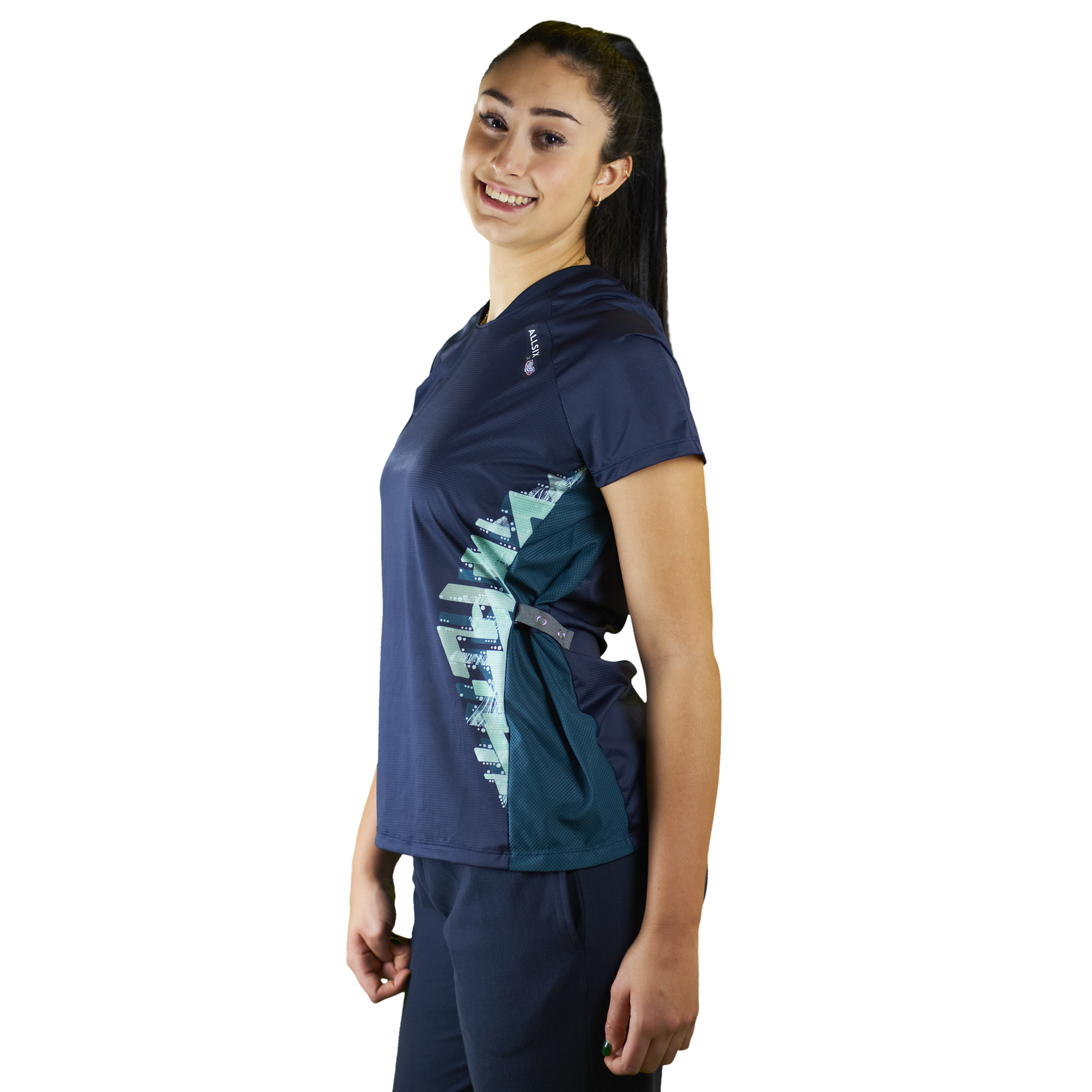 t-shirt da pallavolo indossata da una giocatrice