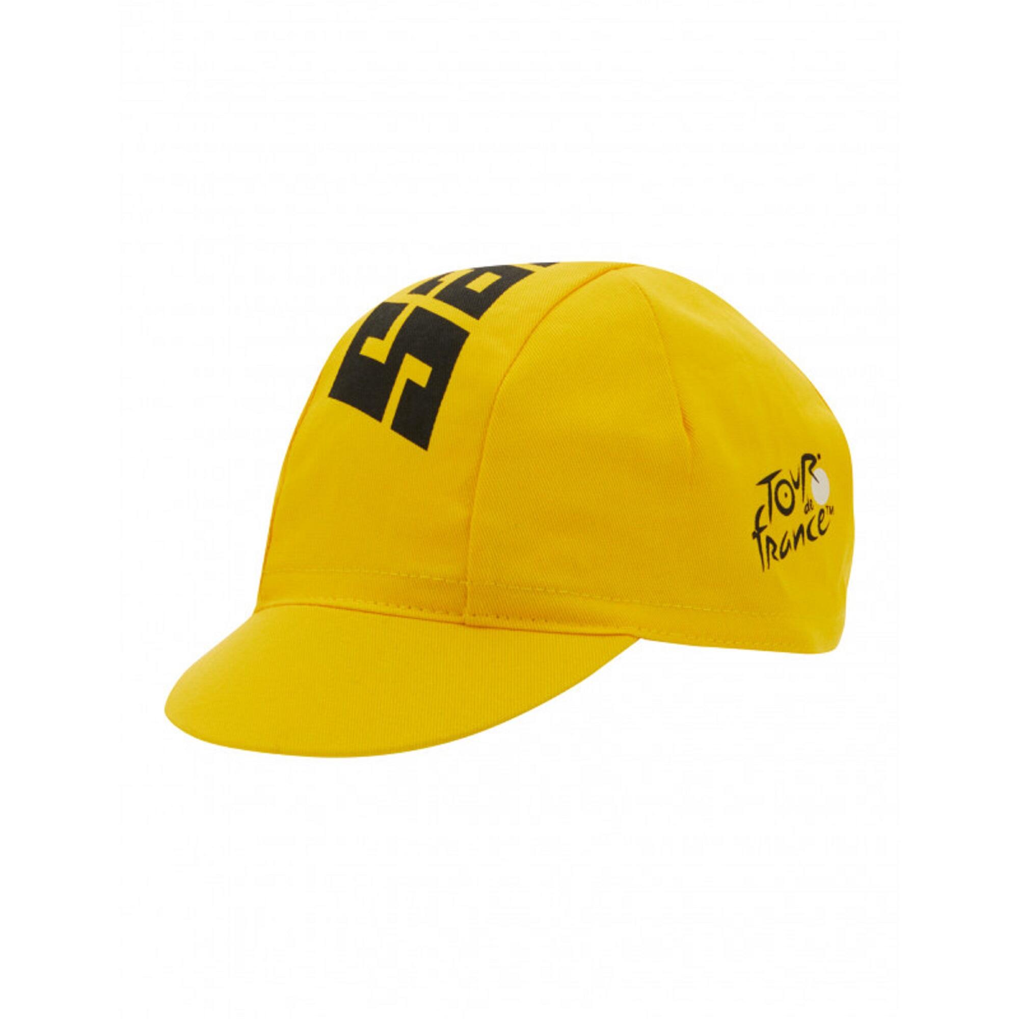 SANTINI Cappellino Ciclismo Giallo Santini Tour de France