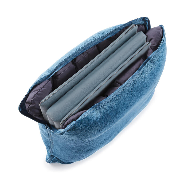 Tappetino-cuscino palestra pieghevole 150cm x 62cm x 10 mm azzurro