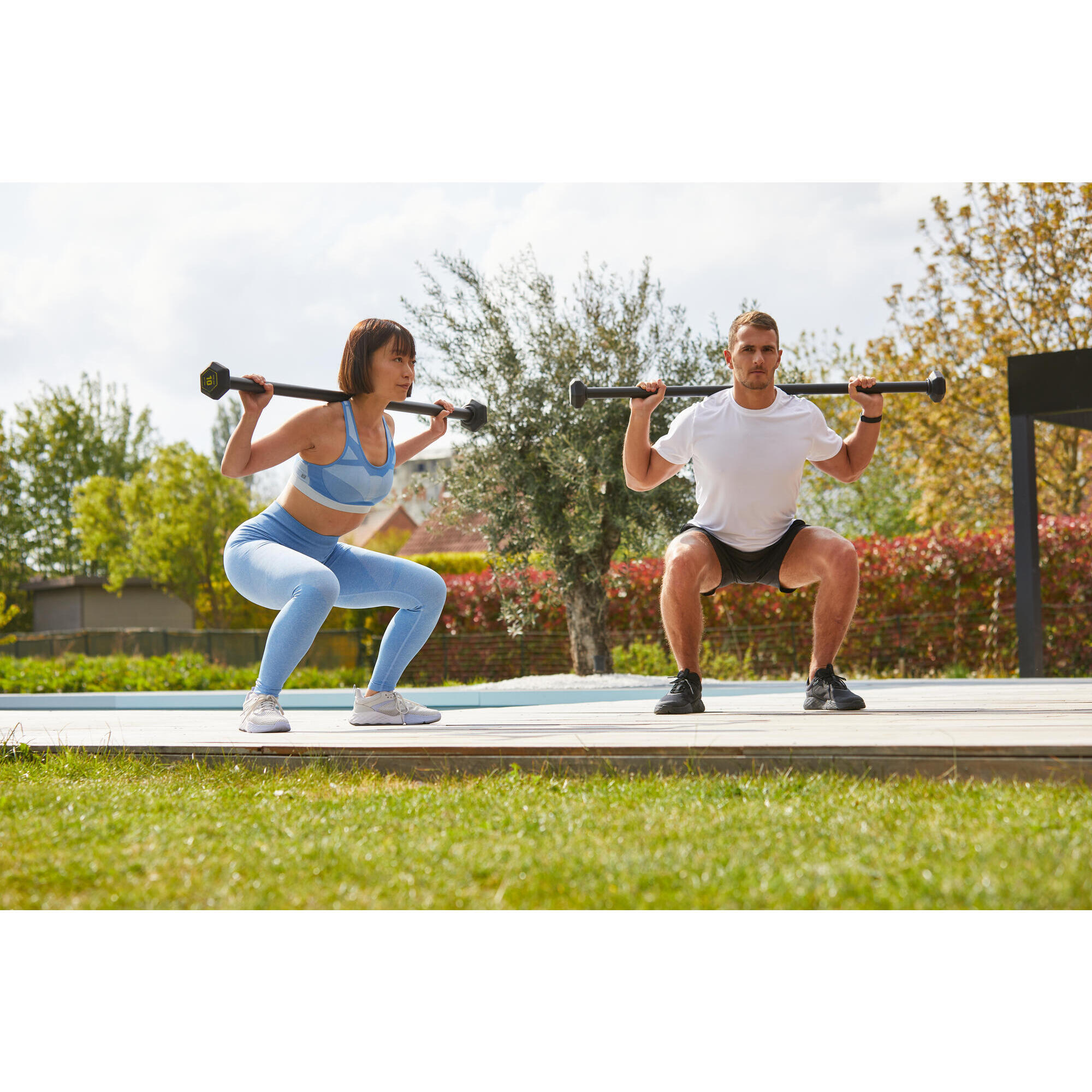 Barra Lastrada Musculaci n Pesas Regulables 4 10 kg Decathlon