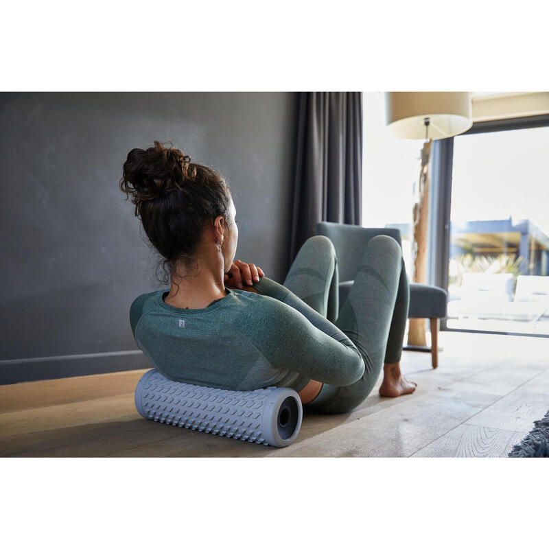 Rouleau de massage, dur - foam roller gris foncé