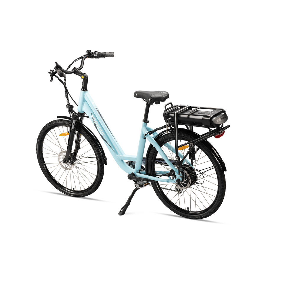 Vélo ville électrique NEOMOUV Sinapia Hydraulique Turquoise NEOMOUV Decathlon