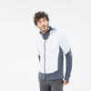 Fleecejacke Hybridjacke Wandern MH920 Hood Herren weiss