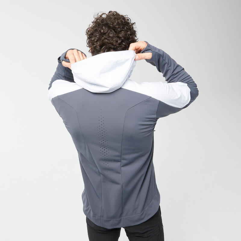 Men's Hiking Hybrid Fleece Jacket - MH920 Hood