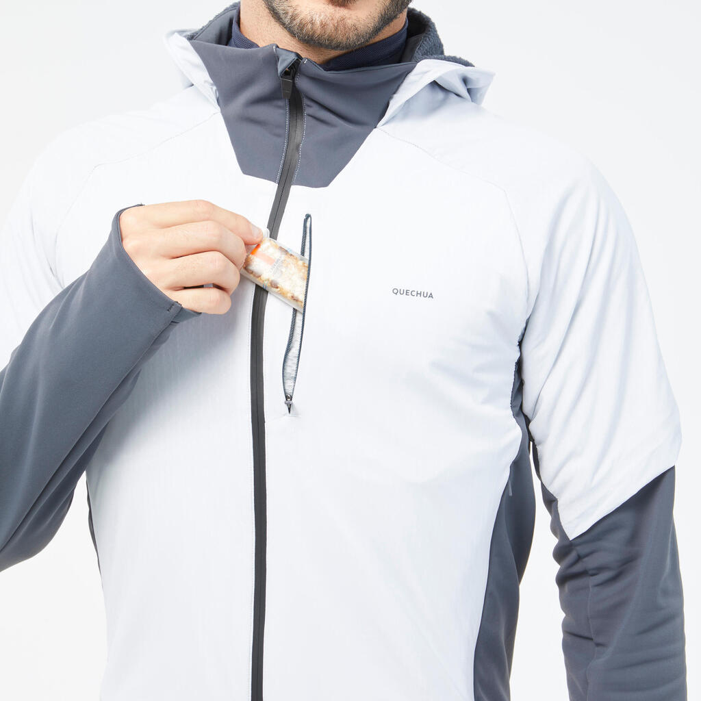 Men's Hiking Hybrid Fleece Jacket - MH920 Hood