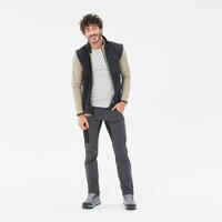 Men’s Warm Hiking Fleece Gilet MH500 - Black