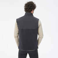 Men’s Warm Hiking Fleece Gilet MH500 - Black