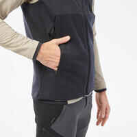 Men’s Warm Hiking Fleece Gilet MH500 - Black