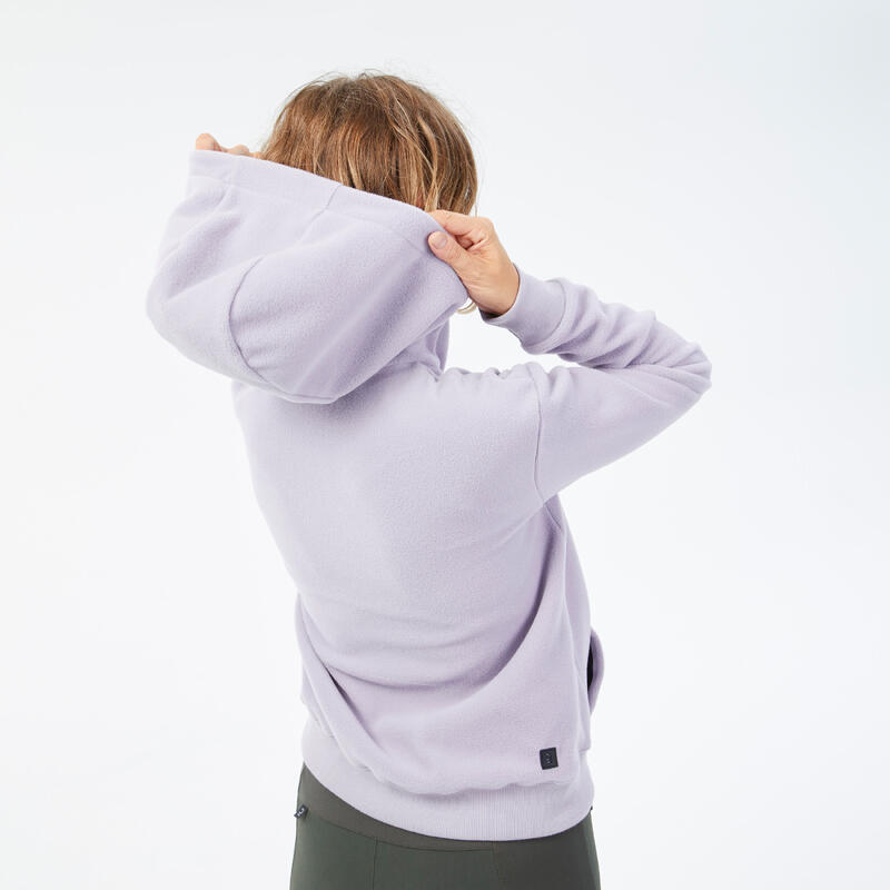 Sweat Polaire de randonnée - MH100 Hoodie - Femme