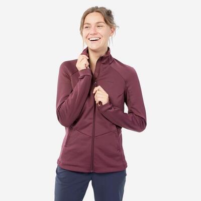 Fleece vest dames - dunne fleece jas - mh520 - donker bruin
