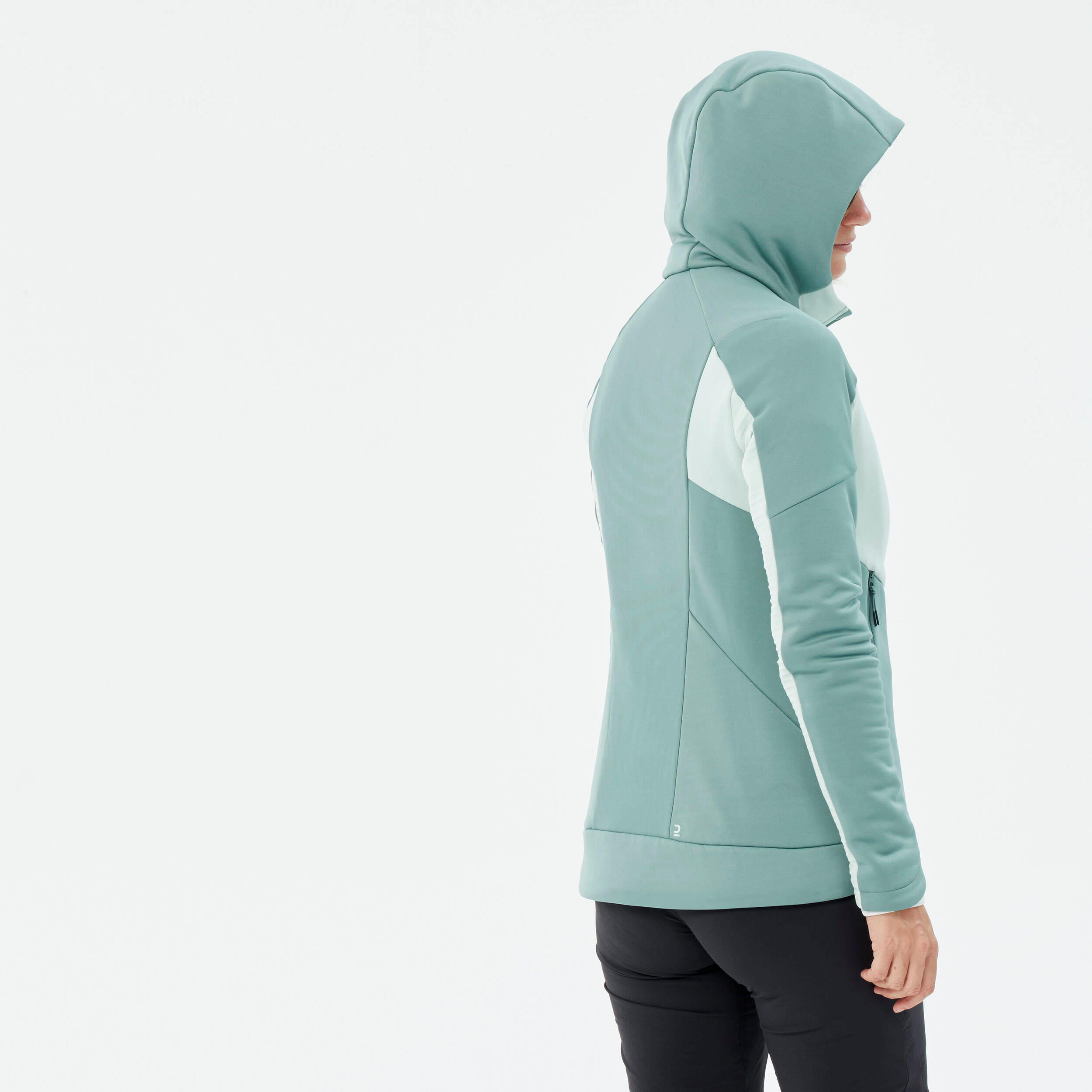 Women’s Hiking Fleece Jacket - MH520 Hood 5/9