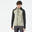 Fleece vest heren - warme heren fleece jas met capuchon - MH520 - grijs/zwart
