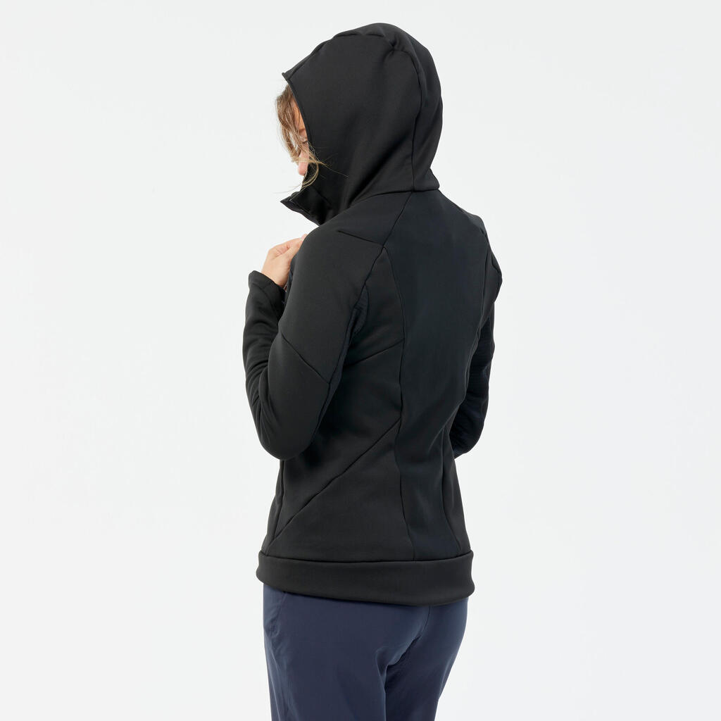 Fleecejacke Damen Kapuze Bergwandern - MH520 Hood