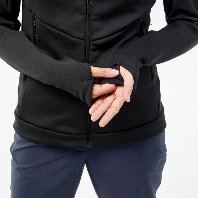 Polar Drumeţie la Munte mh500 Hood Negru Damă