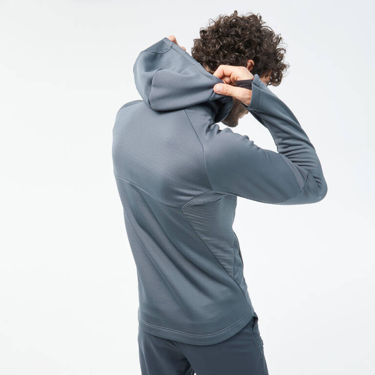 Men's Hiking Fleece Jacket - MH520 Hood