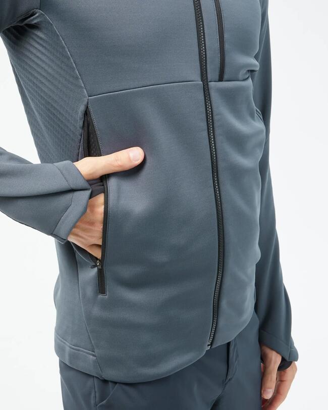 FLEECE MH 500 ZIP HOODIE RED M