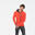 Fleece vest heren - warme heren fleece jas met capuchon - MH520 - rood