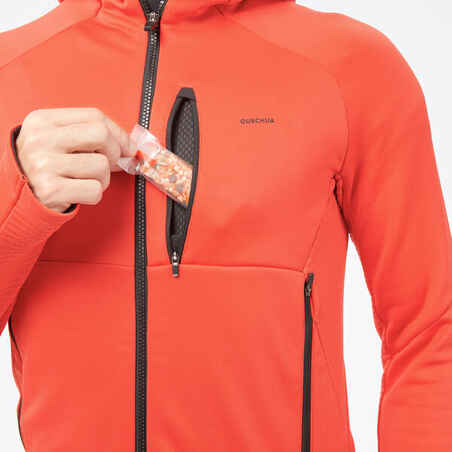 Men's Hiking Fleece Jacket - MH520 Hood