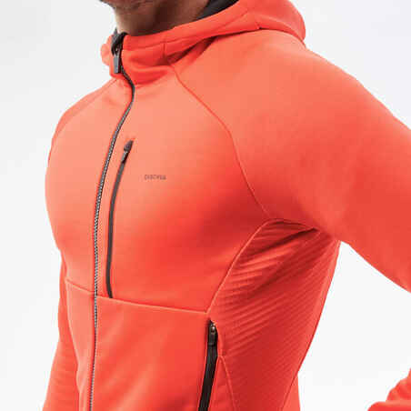 Men's Hiking Fleece Jacket - MH520 Hood