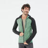 Chaqueta polar de montaña y trekking con capucha Hombre Quechua MH520 verde