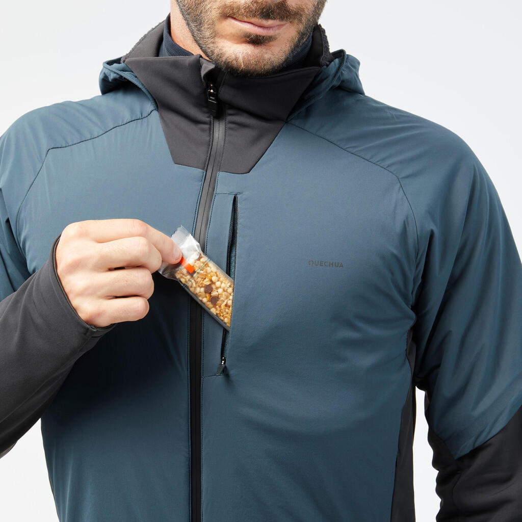 Men's Hiking Hybrid Fleece Jacket - MH920 Hood