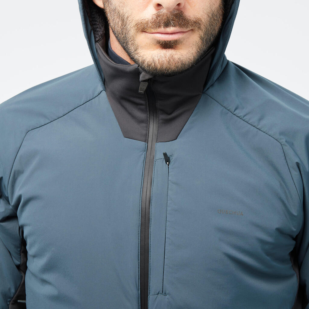 Fleecejacke Herren Hybridjacke Bergwandern - MH920 Hood