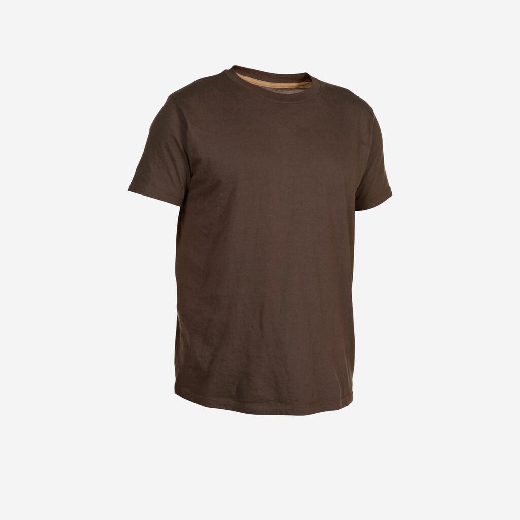 T-shirt manches courtes coton Homme - 100 marron