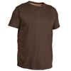 Poľovnícke tričko 100 s krátkym rukávom hnedé