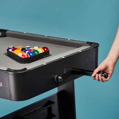 Folding American Pool Table BT 500 US - Grey