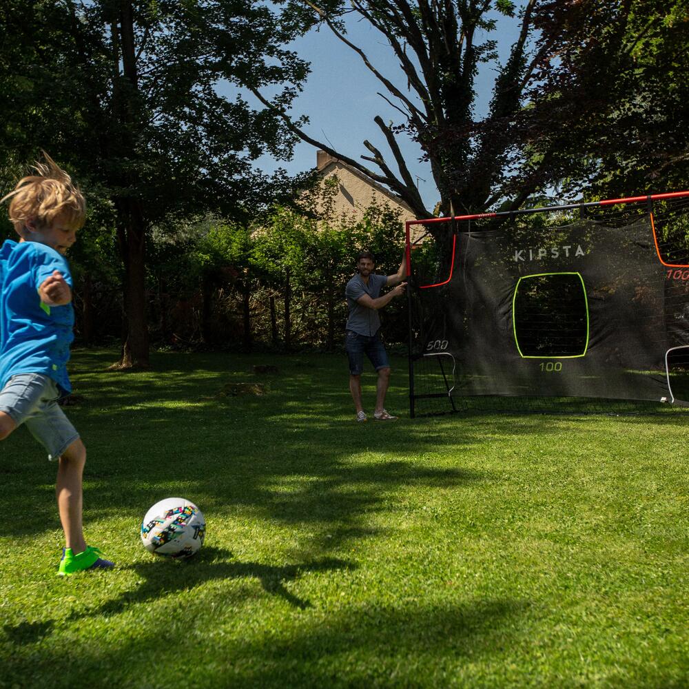 FUSSBALLTOR SG 500 GRÖSSE L MARINEBLAU/ORANGE