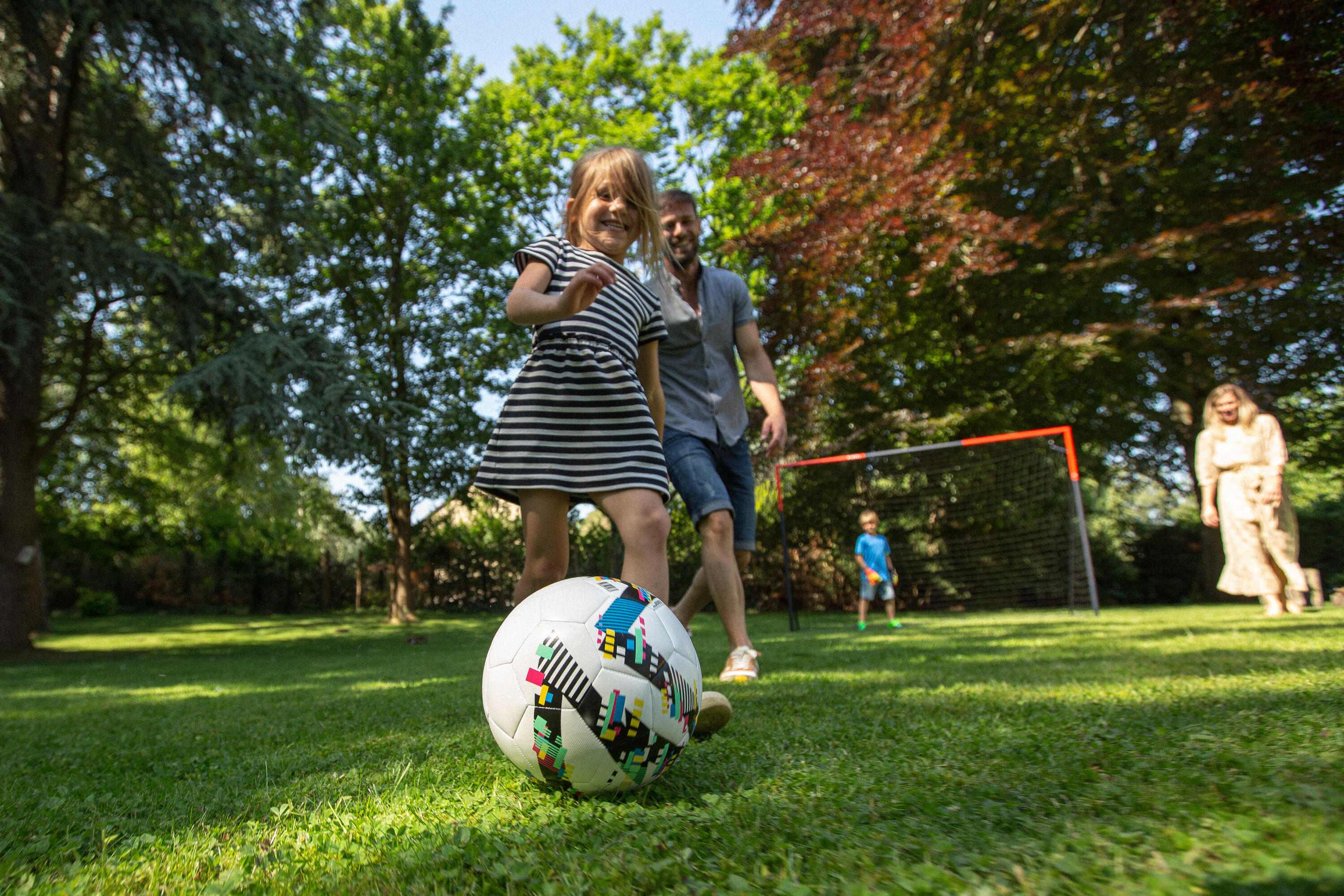 Ballon de soccer léger d’apprentissage enfant, taille 5 10/14