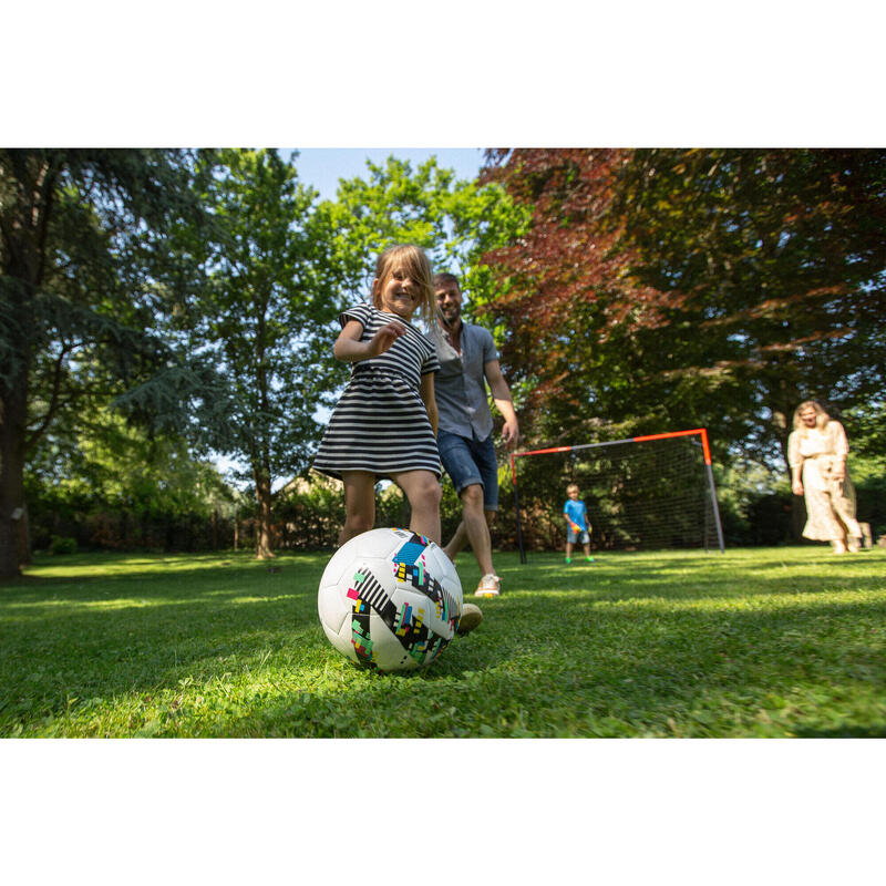 Fußball-Lernball Größe 5 - weiß/schwarz 