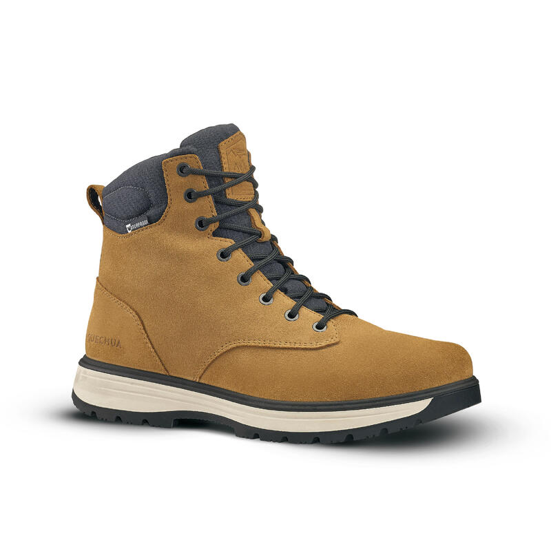 Chaussures chaudes et imperméables de randonnée - SH100 X-WARM - high cuir homme